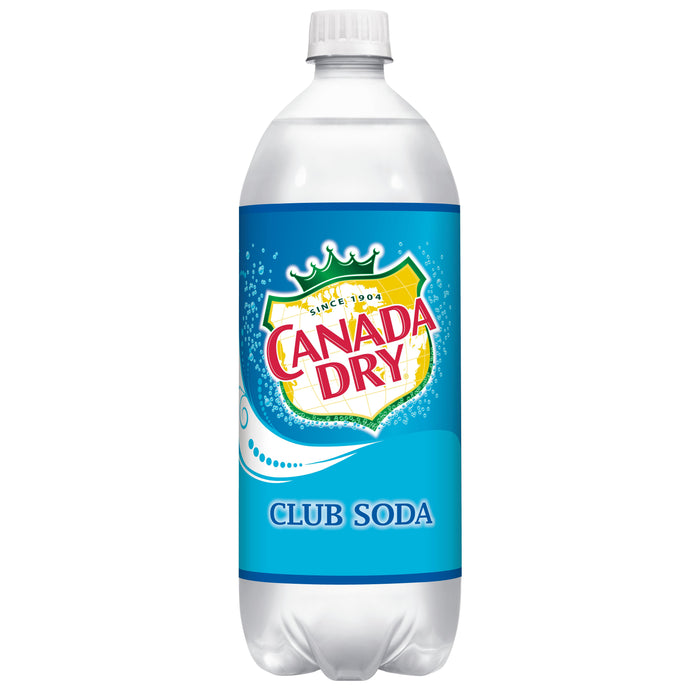 Canada Dry Club Soda 1L Bottle