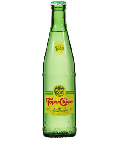 Topo Chico Mineral Water Twist of Lime Glass 16.9oz