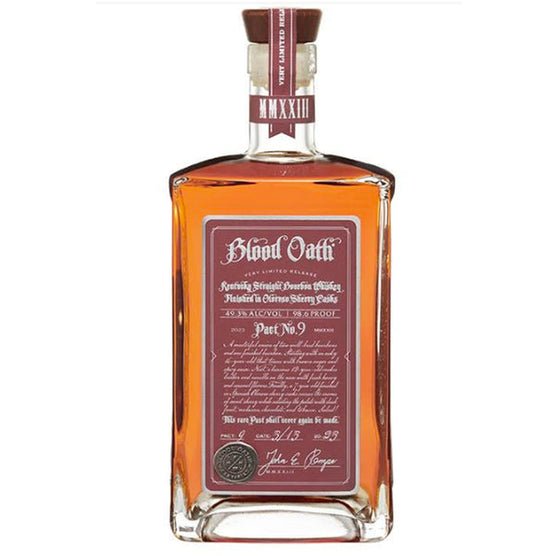 Blood Oath Pact 9 Straight Bourbon Whiskey 750 ml - Newport Wine & Spirits