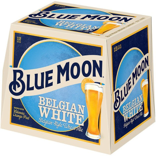 Blue Moon Belgian White Wheat Beer Witbier Ale - Beer - 12x 12oz Bottles - Newport Wine & Spirits