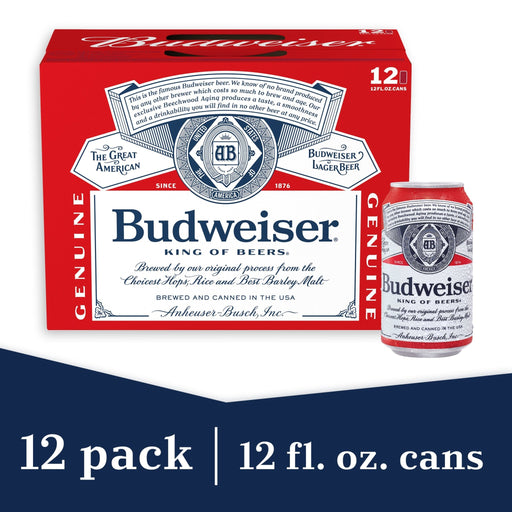 Budweiser Beer - 12.0 Oz X 12 Pack - Newport Wine & Spirits