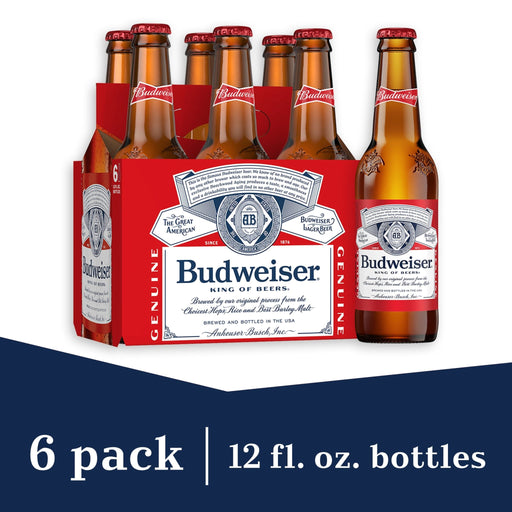 Budweiser Beer - 12.0 Oz X 6 Pack - Newport Wine & Spirits