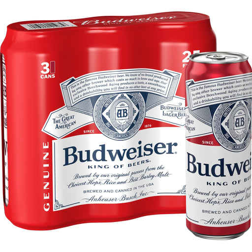 Budweiser Beer - 25.0 Oz X 3 Pack - Newport Wine & Spirits