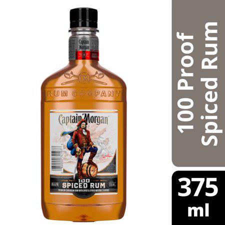 Captain Morgan Rum Spiced 100@ 375ml - Newport Wine & Spirits