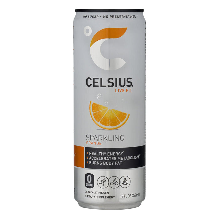 CELSIUS Sparkling Orange 12 Oz Can - Newport Wine & Spirits