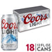 Coors Light Beer - 18 Pack 12oz Cans - Newport Wine & Spirits