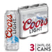 Coors Light Beer - 3 pack, 24oz cans - Newport Wine & Spirits