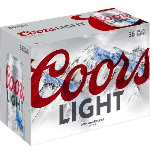 Coors Light Beer American Light Lager 36 Pack 12 Fl. Oz. Cans - Newport Wine & Spirits