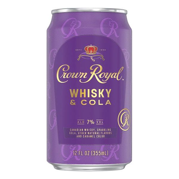Crown Royal Whisky & Cola Cocktail - 12 fl oz Cans - Newport Wine & Spirits