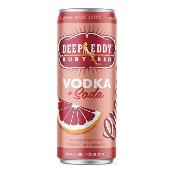 Deep Eddy Ruby Red & Soda Ready to Drink, 355ml - Newport Wine & Spirits