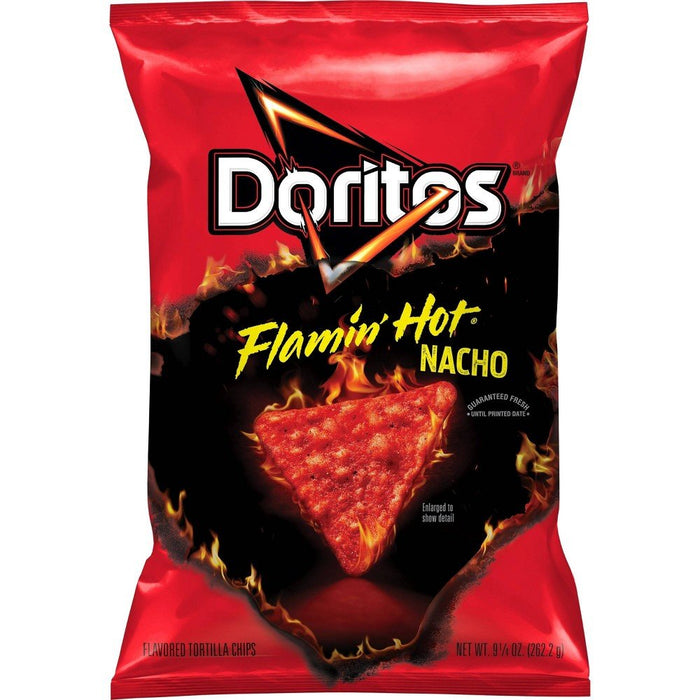 Doritos Flamin' Hot Nacho Tortilla Chips 9.25oz - Newport Wine & Spirits