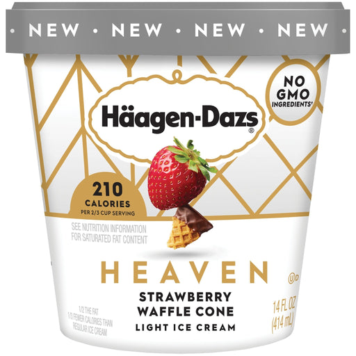 Häagen-Dazs Heaven Strawberry Waffle Cone Light 14 Fl. Oz. - Newport Wine & Spirits