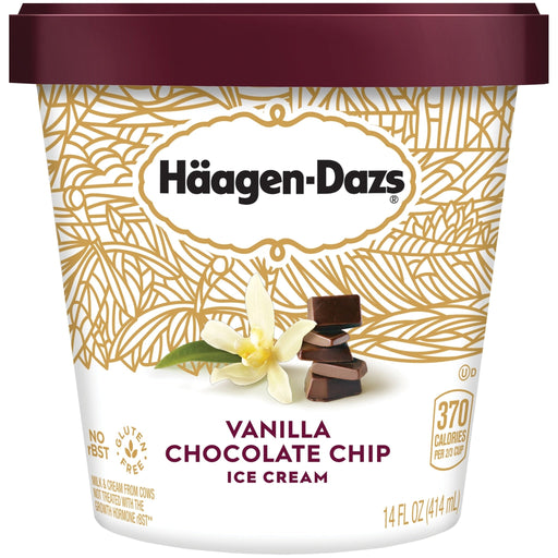 Häagen-Dazs Vanilla Chocolate Chip Ice Cream - 14.0 Oz - Newport Wine & Spirits