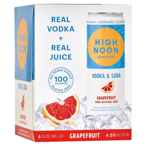 High Noon Grapefruit Hard Seltzer - 4x355ml Cans - Newport Wine & Spirits