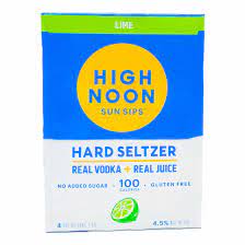 High Noon Hard Seltzer Lime- 4x355ml Cans - Newport Wine & Spirits