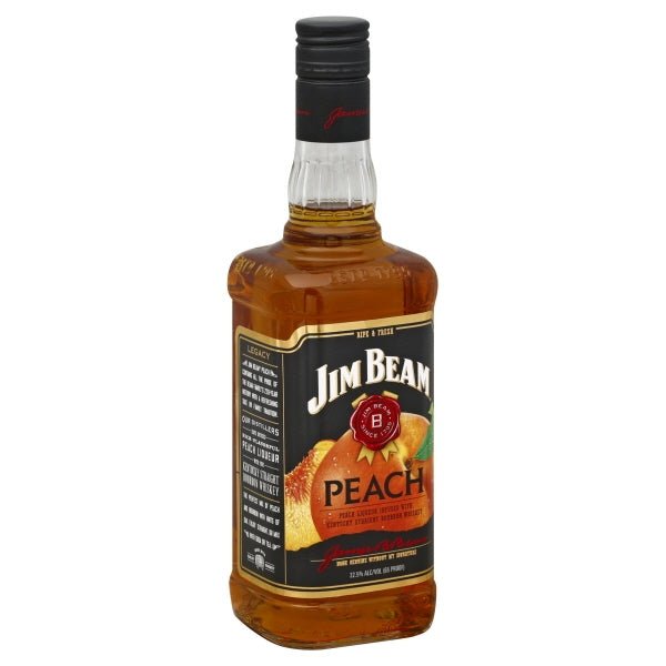 Jim Beam Peach Bourbon Whiskey - 750.0 ML - Newport Wine & Spirits