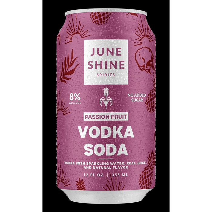 Juneshine Passion Fruit Vodka Soda 6 Pack - Newport Wine & Spirits