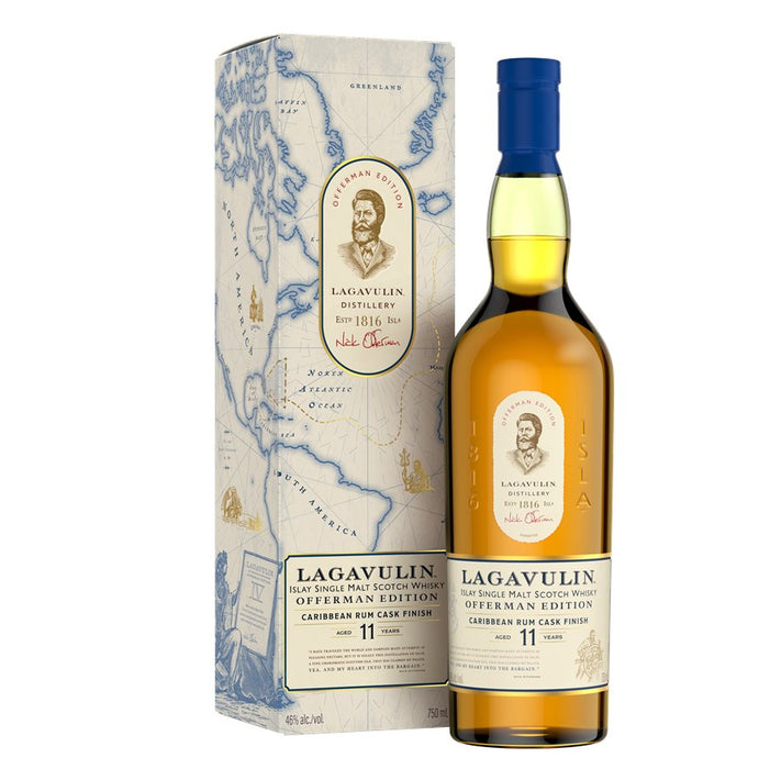 Lagavulin 11 Year Offerman Edition Caribbean Rum Cask Single Malt Scotch 750 ml - Newport Wine & Spirits