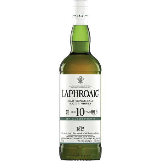 Laphroaig 10 Year Single Malt Cask Strength Scotch - Newport Wine & Spirits