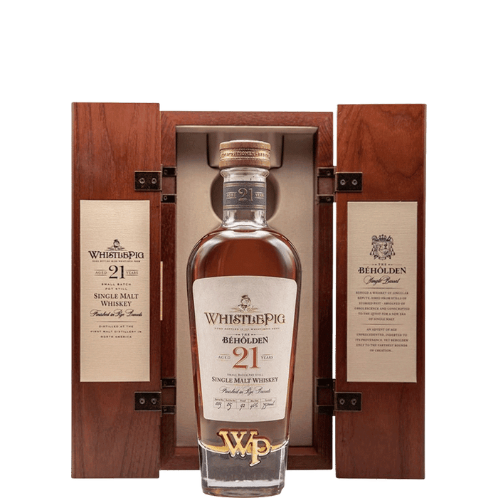 WhistlePig Beholden 21 yr Single Malt Whiskey    750ml
