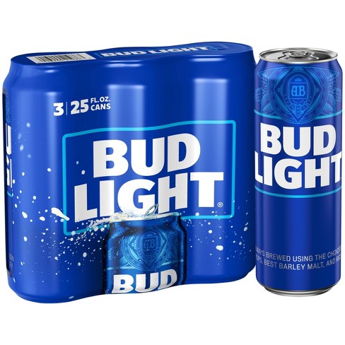 Bud Light 25oz Cans 3 Pack