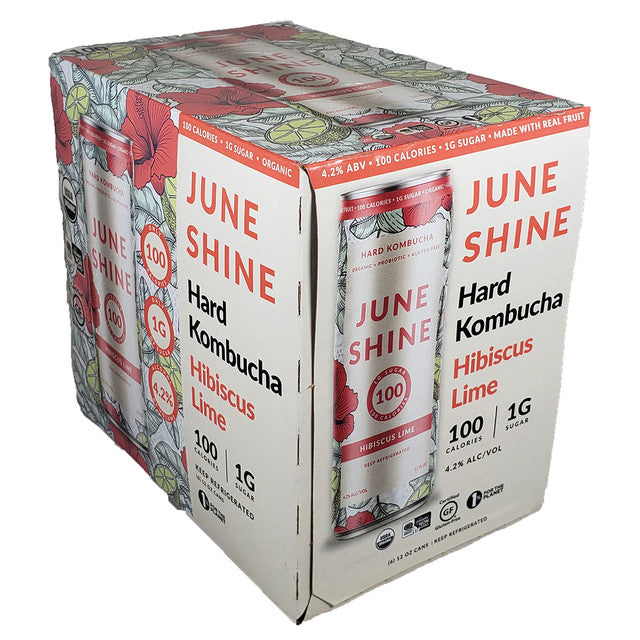 June Shine Hard Kombucha Hibiscus Lime