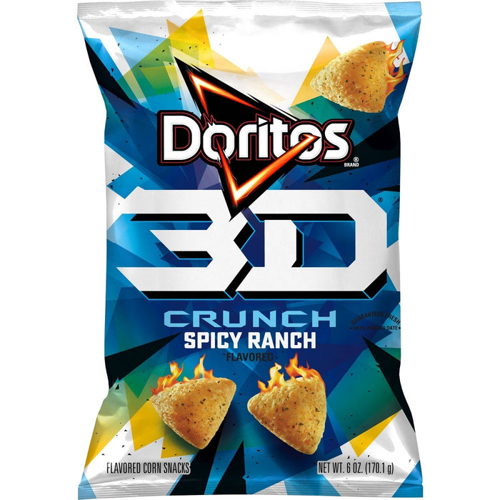 Doritos 3D Crunch Spicy Ranch Tortilla Chips 6oz