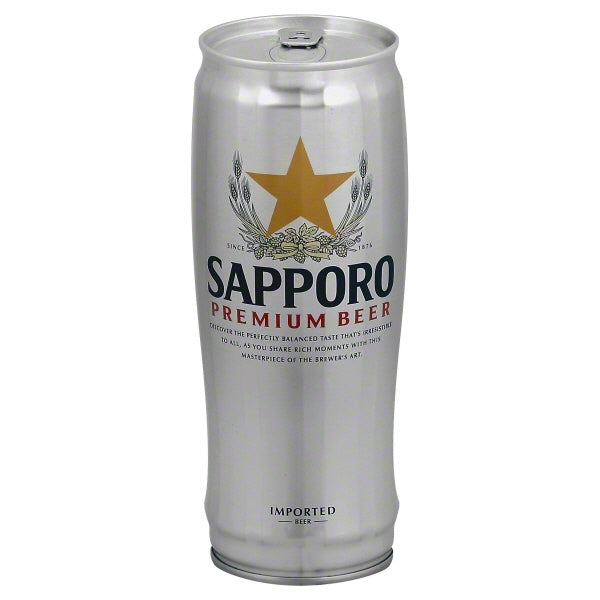 Sapporo Premium Beer. 22oz Can