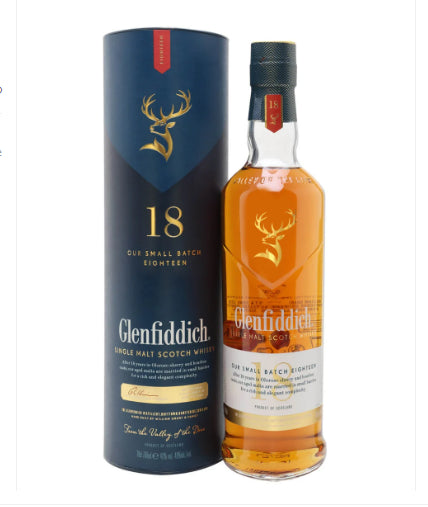 Glenfiddich 18 Year Single Malt Scotch Whiskey 750ml