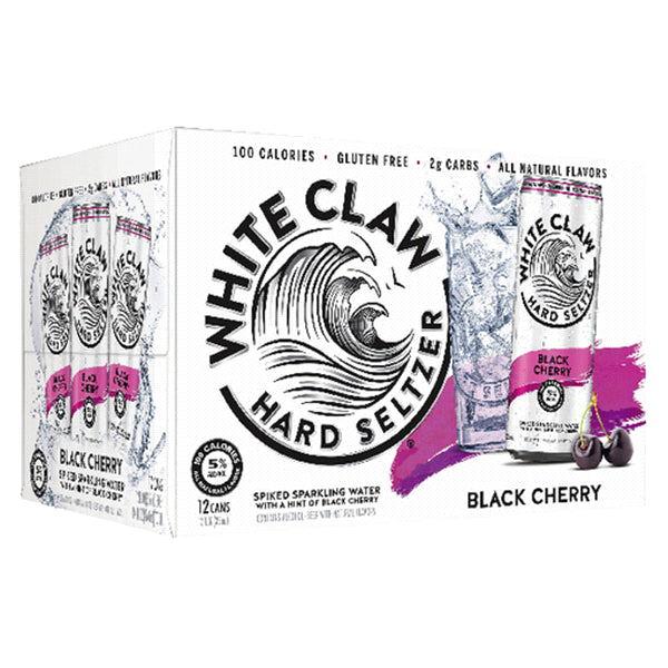 White Claw Black Cherry 12 Pack 12oz. Cans