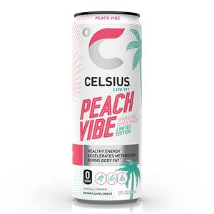 CELSIUS Peach Vibe 12 Oz. Can