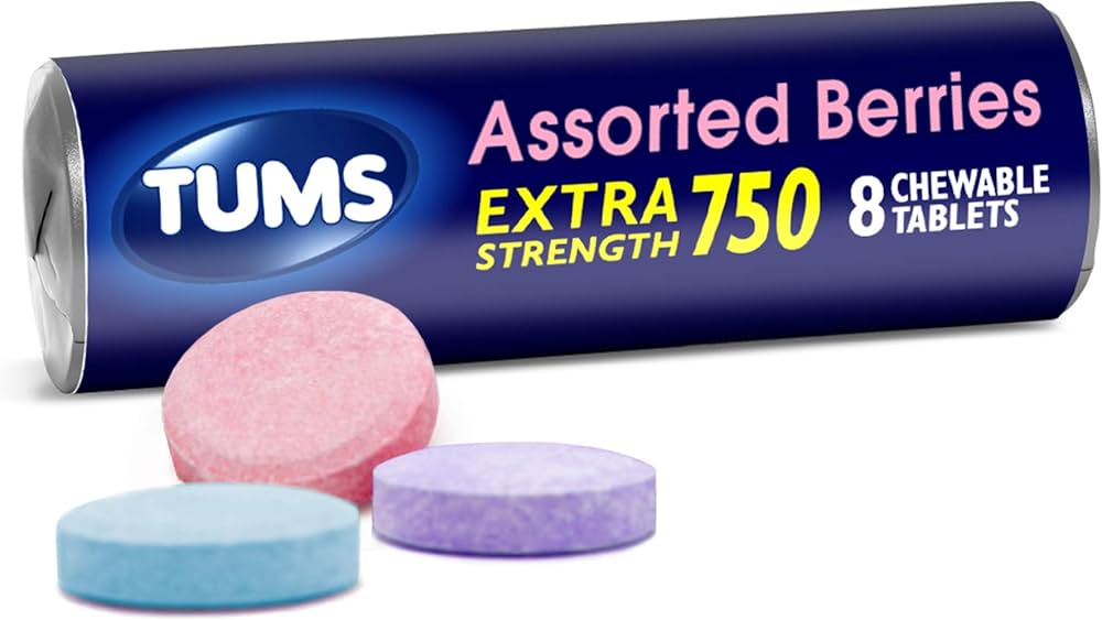 TUMS Assorted Berries 8 Count Chewable