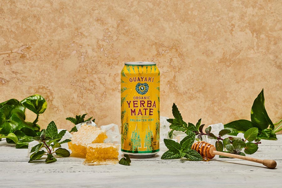 Guayaki Enlighten Mint Organic Yerba Mate 15.5 Oz. Can