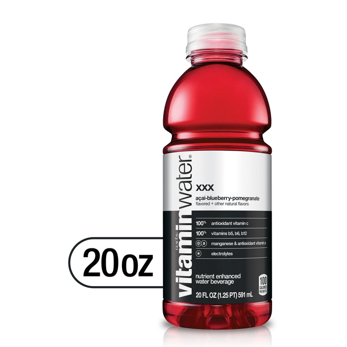 VitaminWater Water Beverage, Nutrient Enhanced, XXX, Acai-Blueberry-Pomegranate Flavored