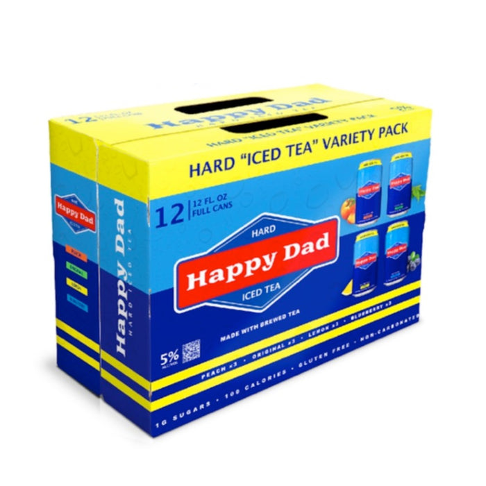 Happy Dad Hard Iced Tea   Variety  12 Pk  120z can