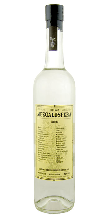 MEZCALOSFERA  TEPEXTATE MEZCAL  750 ML