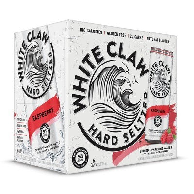 White Claw Raspberry Hard Seltzer - 6pk 12oz Cans