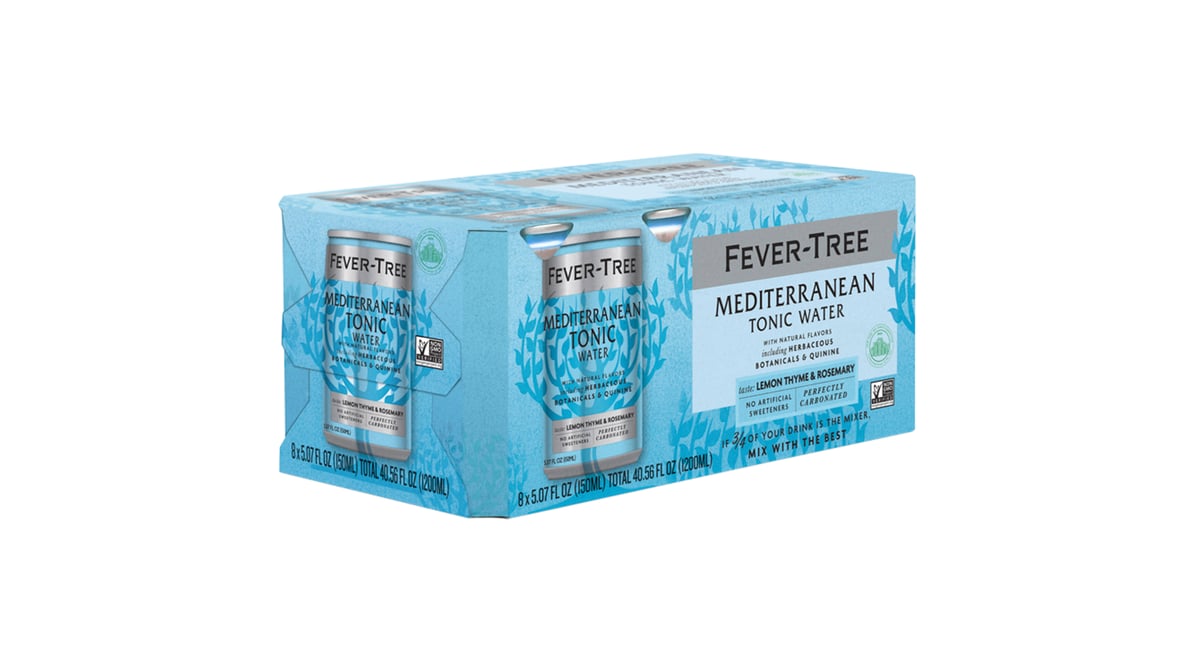 Fever Tree Mediterranean Tonic Water 8pk