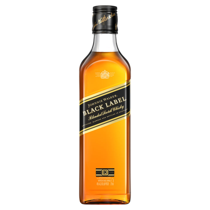 Johnnie Walker Black Label Blended Scotch Whisky, 375 ml