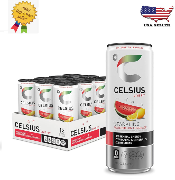 Celsius 12oz Sparkling watermelon lemonade
