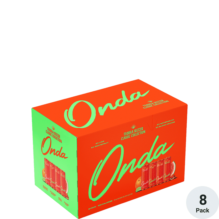 Onda Tequila Seltzer Classic Collection Variety 8 Pack