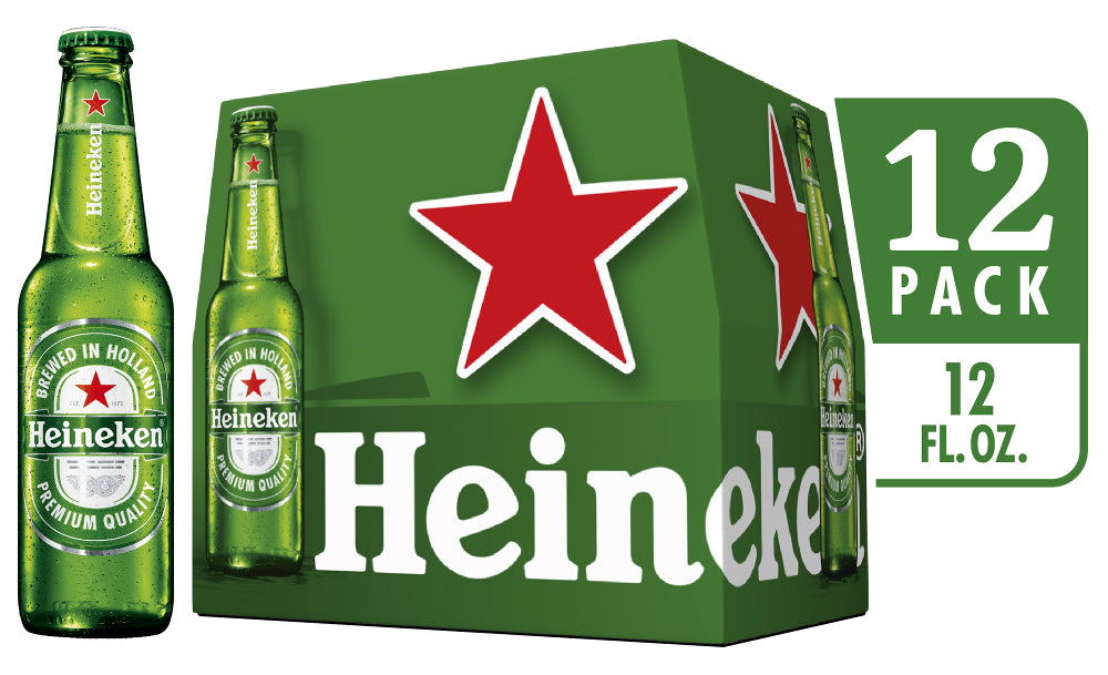 Heineken Lager 12 Pack 12oz Bottles