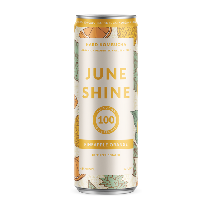 June Shine Hard Kombucha Pineapple Orange 6 Pck