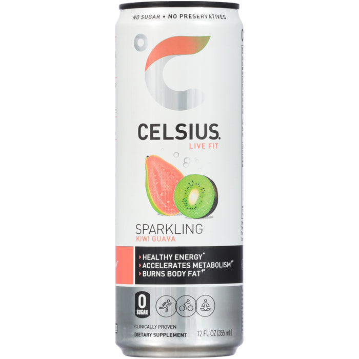 CELSIUS Sparkling Kiwi Guava 12Oz Can