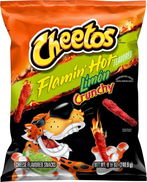 Cheetos Crunchy Flamin Hot Limon