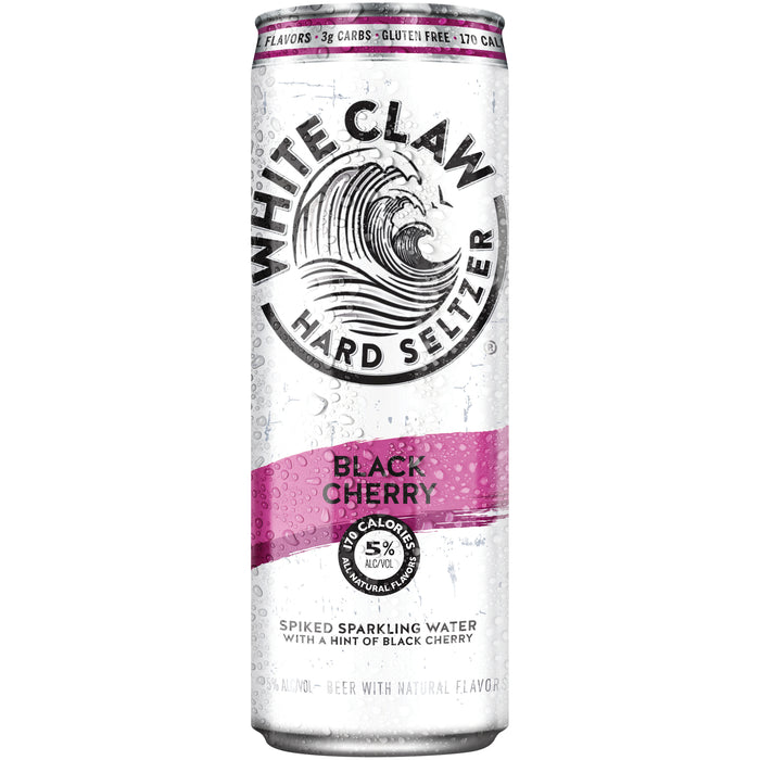 White Claw Hard Seltzer Can Black Cherry - 19.2
