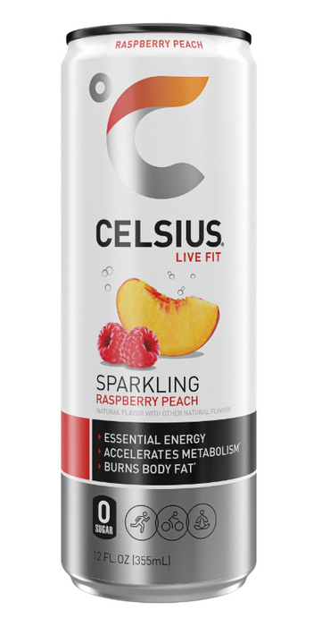 CELSIUS Sparkling Raspberry Peach 12oz