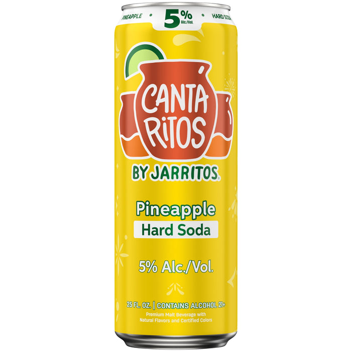 Cantaritos By Jarritos  Pinapple Hard Soda 24oz