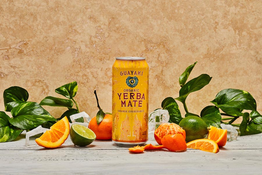 Guayaki Orange Exuberance Organic Yerba Mate 15.5 Oz. Can