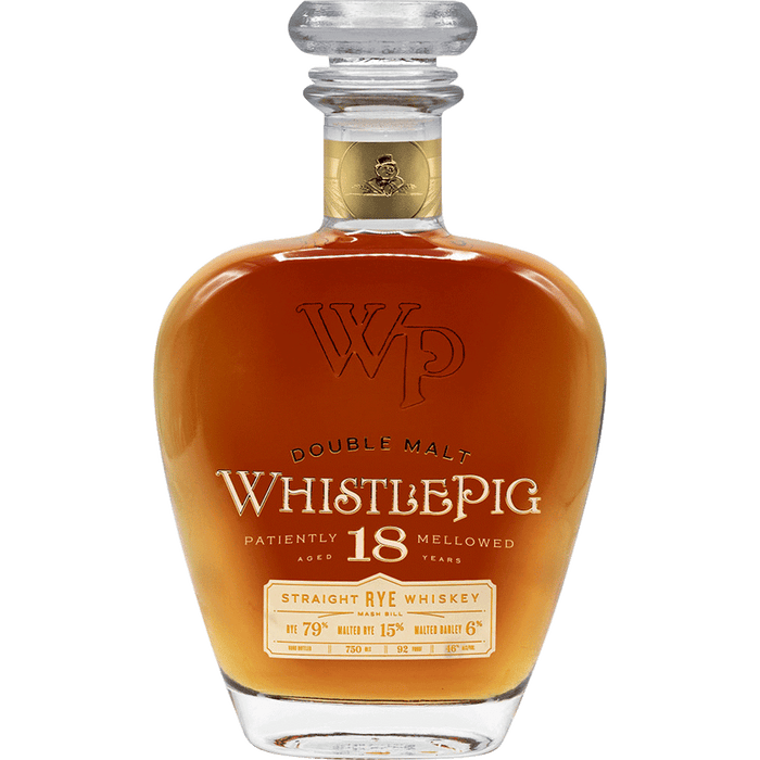 WhistlePig Double Malt Straight Rye Whiskey 18yr, 750ml